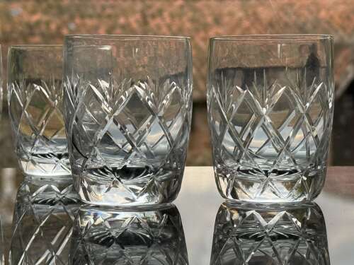 7 Whitefriars small Barrel Tumblers
