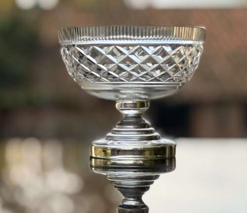 Late Victorian Small Pedestal Bowl with Stepped Foot