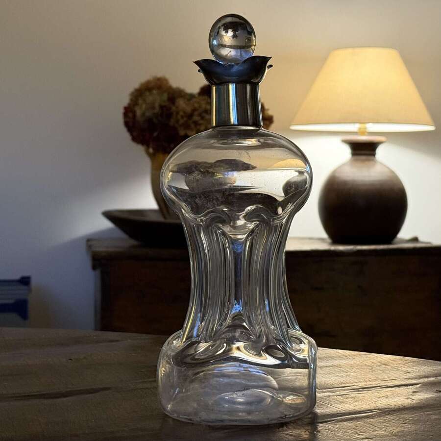Silver Kuttrolf Decanter Henry Atkin Sheffield 1911