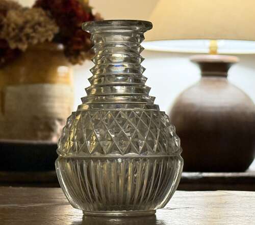 Georgian Carafe 8 step neck c1820