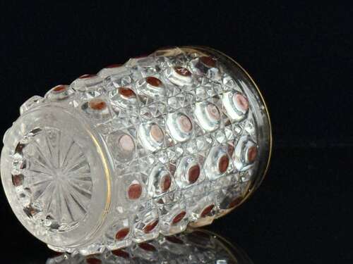 Baccarat Diamants Pierreries Ruby Water Glass c1910