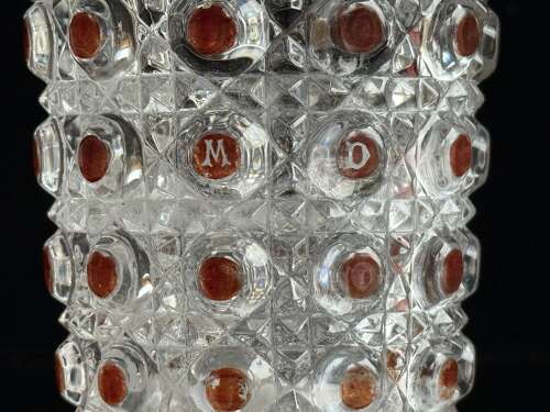 Baccarat Diamants Pierreries Ruby Water Glass c1910