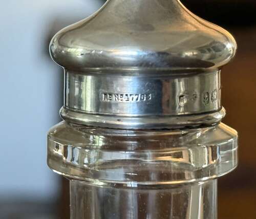 A Silver Bitters Bottle Birmingham 1936