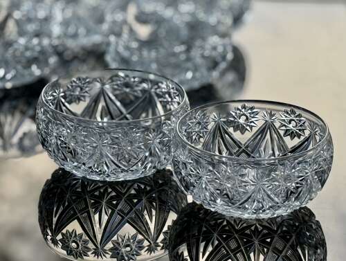 6 Baccarat Petit Four Bowls c1930