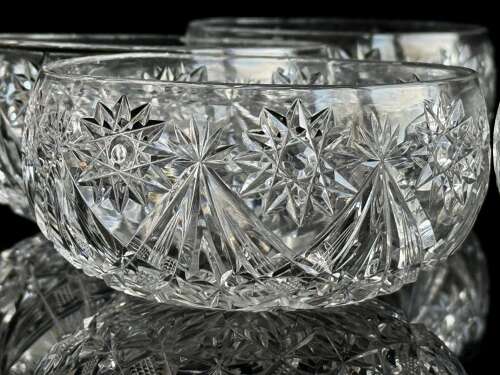 6 Baccarat Petit Four Bowls c1930