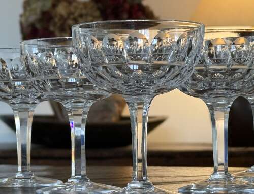 5 Champagne Coupes oustandingf c1920s