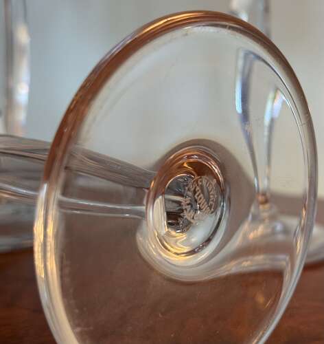 6 St Louis Crystal Albi Wine Glasses 1990