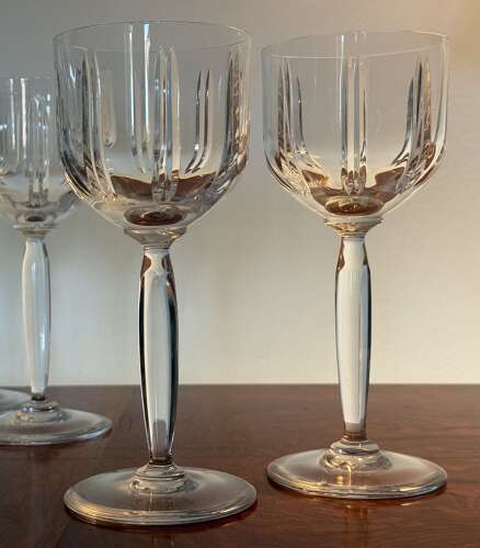6 St Louis Crystal Albi Wine Glasses 1990