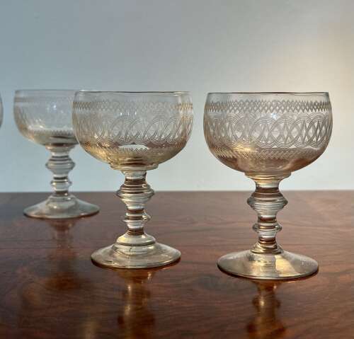 8 Baccarat Port Glasses Belle Epoque