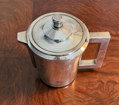 Broggi of Milan Silver plate Coffee Creamer Italian Africa Police 1940