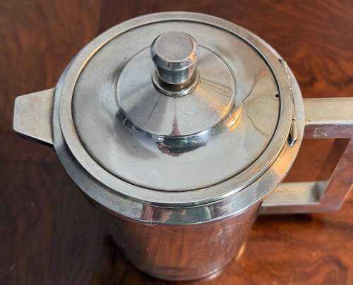 Broggi of Milan Silver plate Coffee Creamer Italian Africa Police 1940