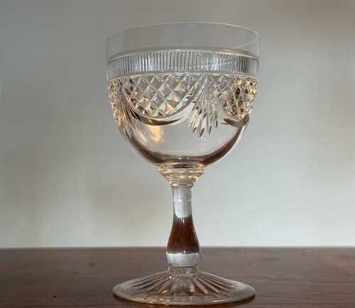 4 Edinburgh & Leith Wine Glasses c1930