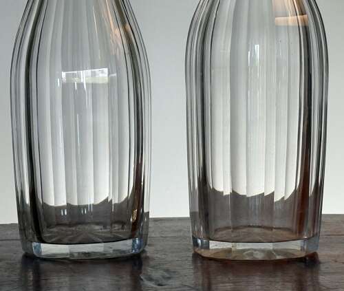 2 Art Nouveau French Carafes c1900-1914