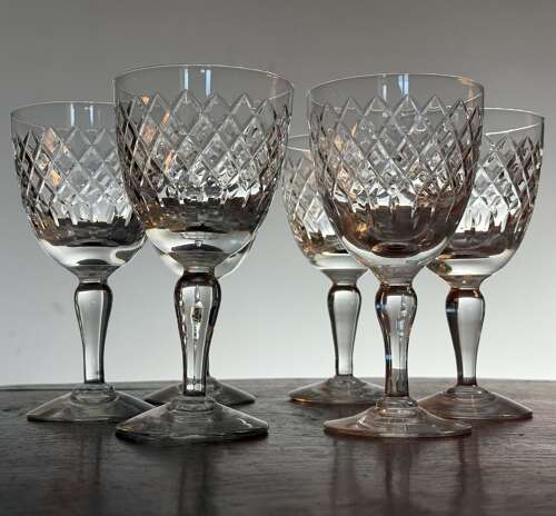 6 Royal Brierley Coventry Water Glasses 6 1/2