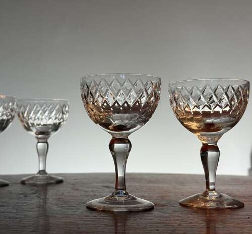6 Royal Brierley Coventry Champagne Cocktail Glasses