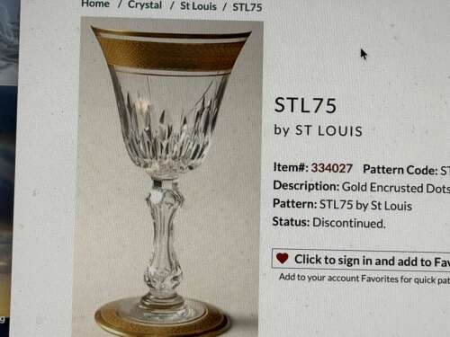 4 St Louis Crystal Green and etched Hock Glasses c 1920